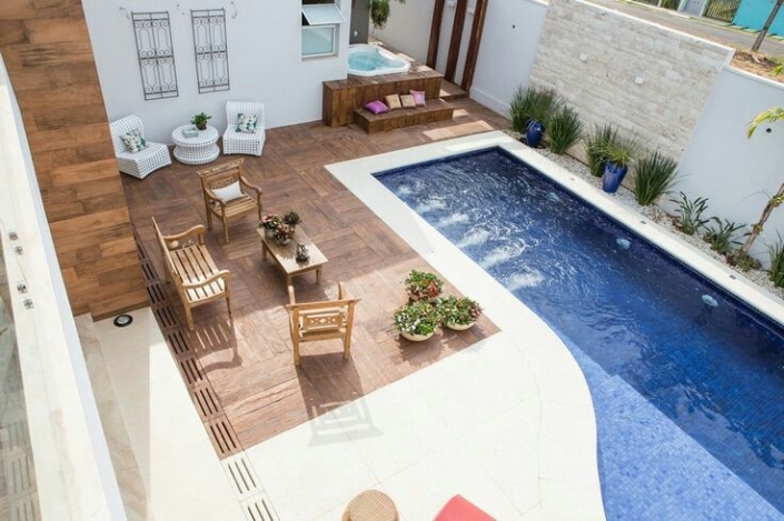 Piscina com Hidro [ 35 Ideias incríveis, benefícios e cuidados ]